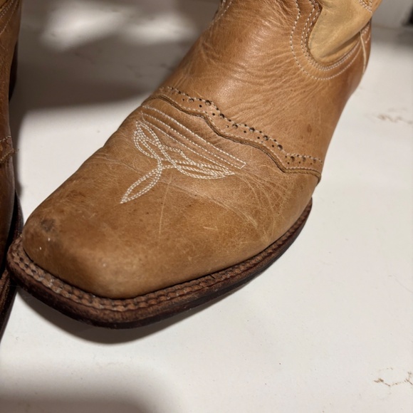 Women’s Innovacion Brown Leather Cowboy Western Heart Boots sz 26/9 Modelo 1820 - Picture 6 of 16